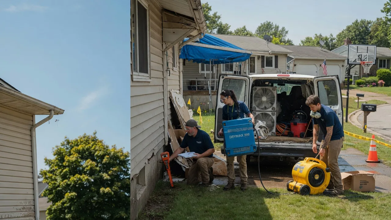 Ceiling Leak Cleanup in Marine City, MI near me
