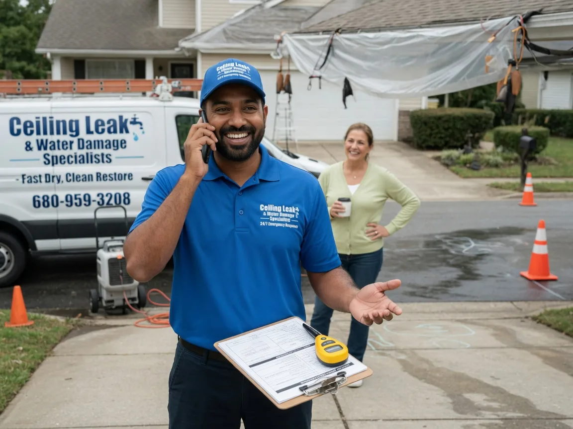 Ceiling Leak Cleanup Marine City, MI FAQs